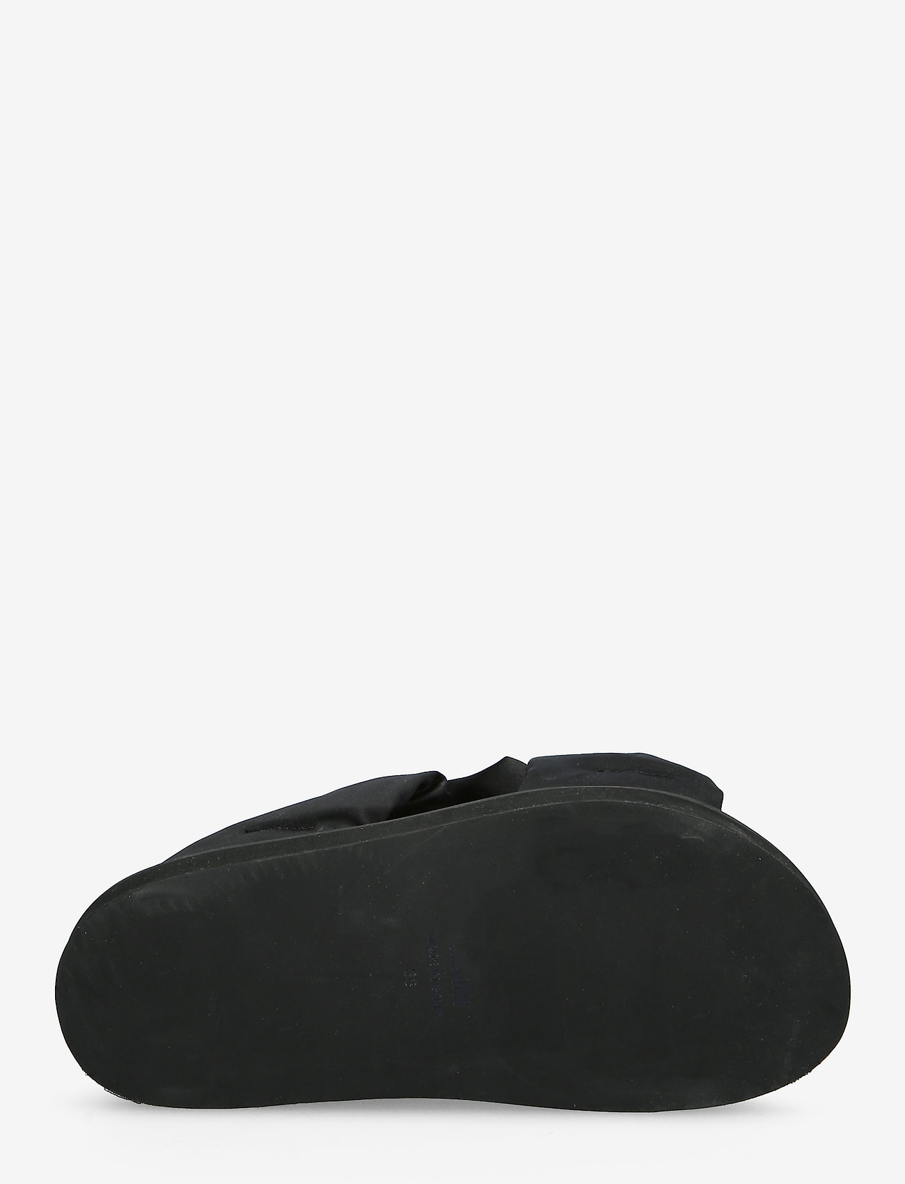 Ganni - Low Flatform Ruched Sandal - flade sandaler - black - 4