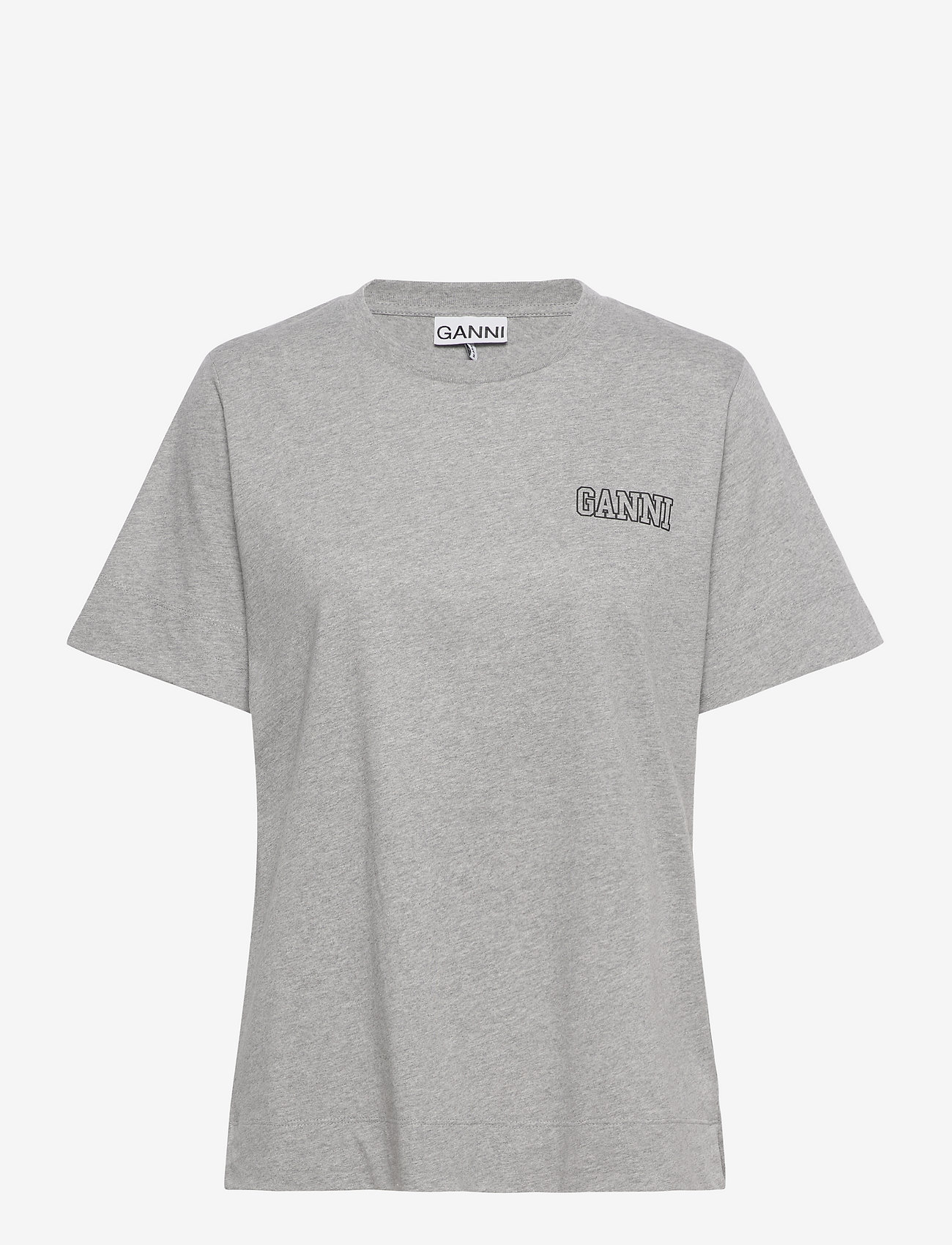 Ganni - Thin Software Jersey - t-shirts - paloma melange - 0