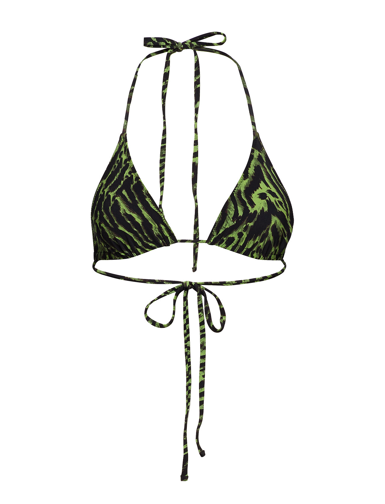 Tiger Print Swimwear Bikinitop Groen Ganni ganni kopen in de aanbieding