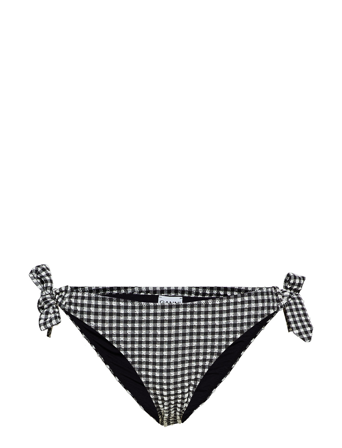 Ganni Seersucker Swimwear Bikinitrosa Svart [Color: BLACK ][Sex: Women ][Sizes: 38 ]