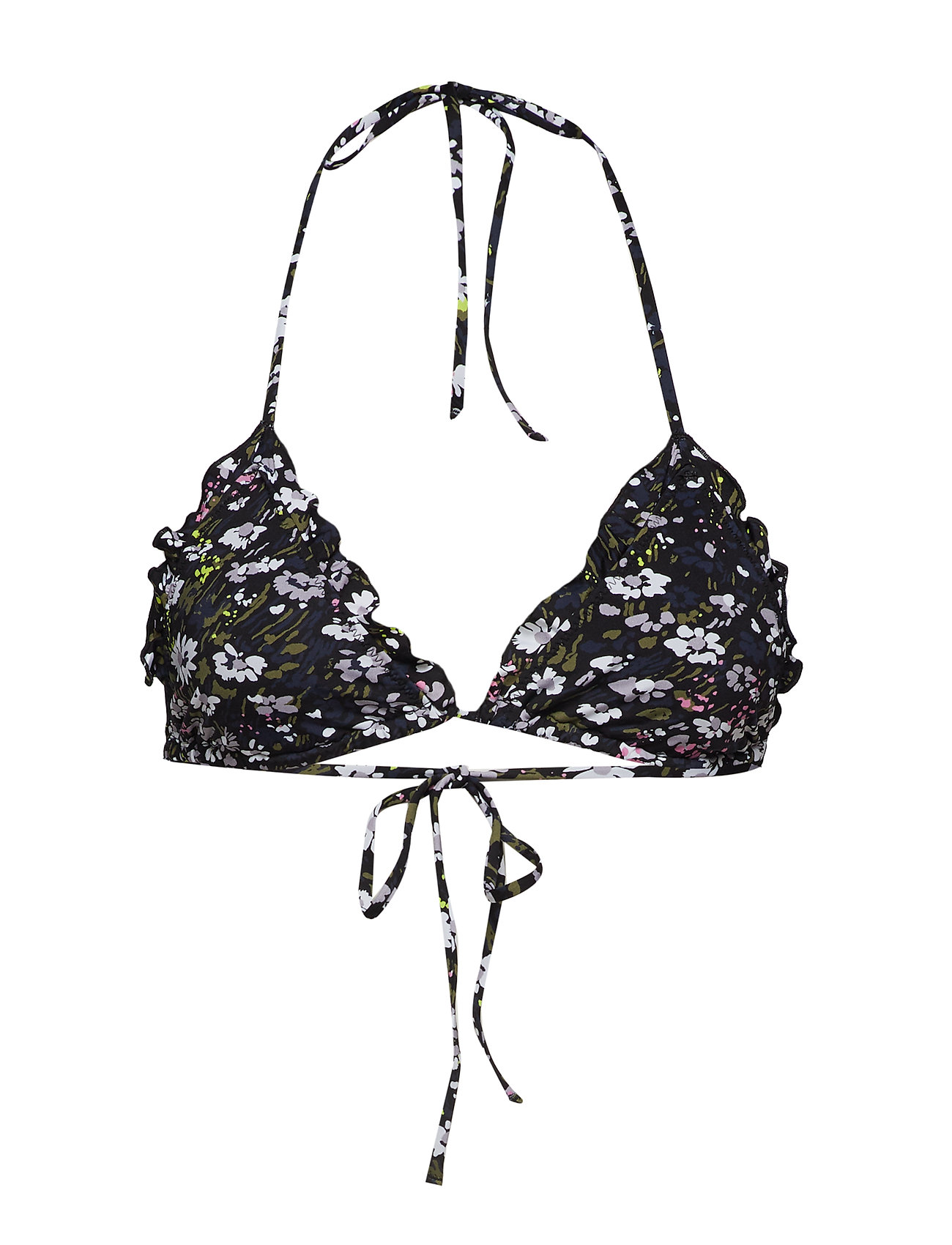 Recycled Fabric Swimwear Bikinitop Multipatroon Ganni ganni kopen in de aanbieding