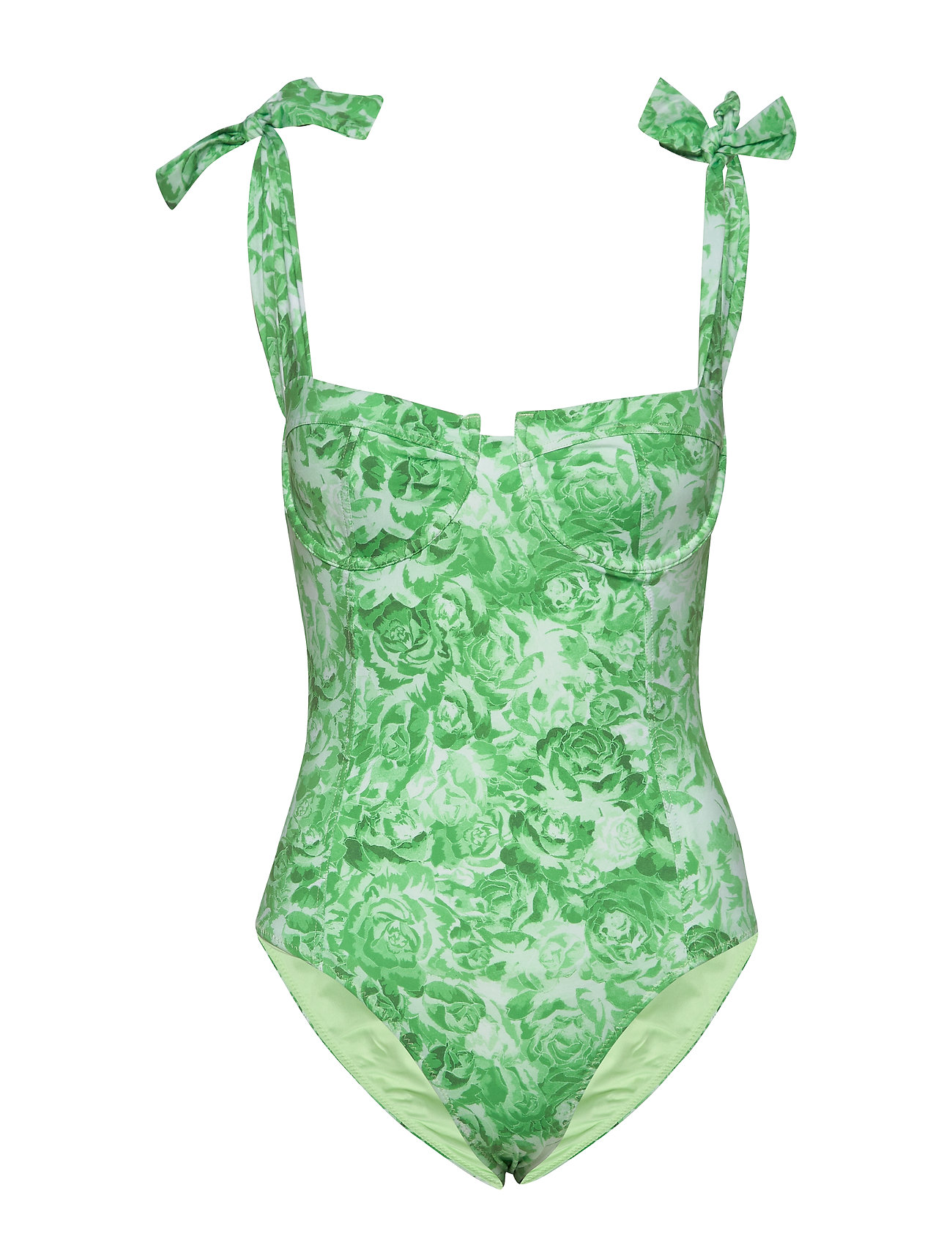 Ganni Recycled Fabric Swimwear (Patina Green), 839.30 kr | Stort udvalg ...