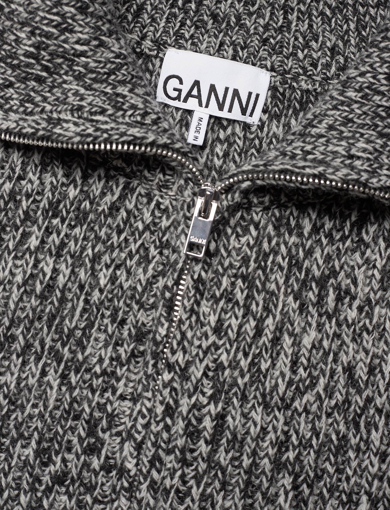 Ganni - Rib Knit Accessories - collars - egret - 2
