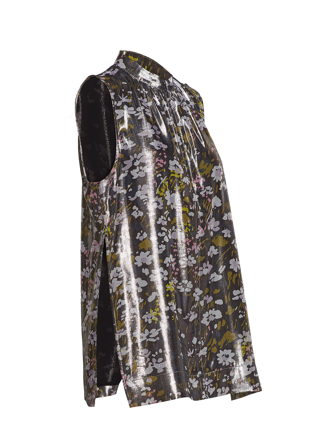 ganni lurex silk