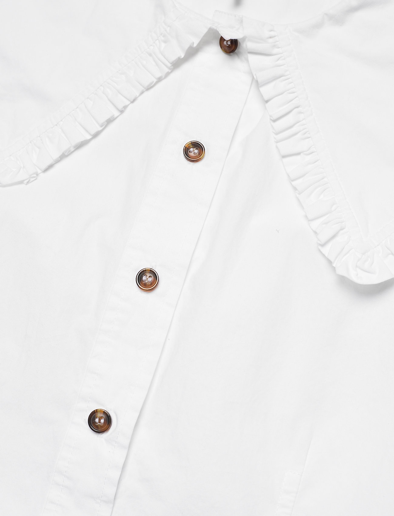 Ganni - Sleeveless Shirt - Ärmlösa blusar - bright white - 2