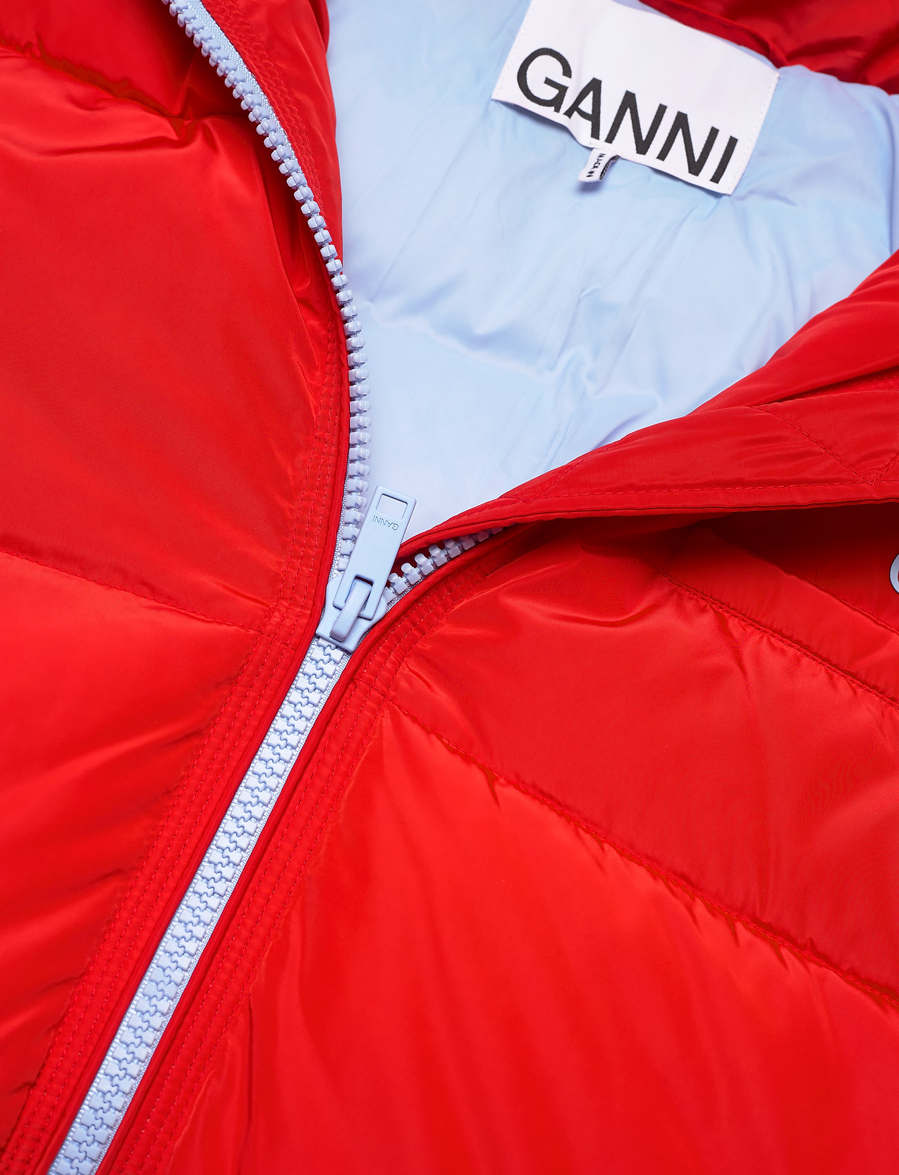 Ganni - Tech Puffer - padded coats - high risk red - 4
