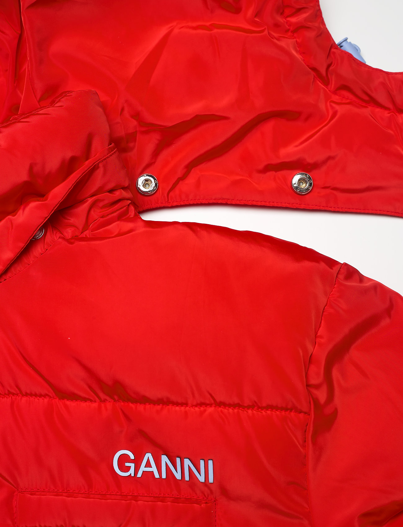 Ganni - Tech Puffer - padded coats - high risk red - 5