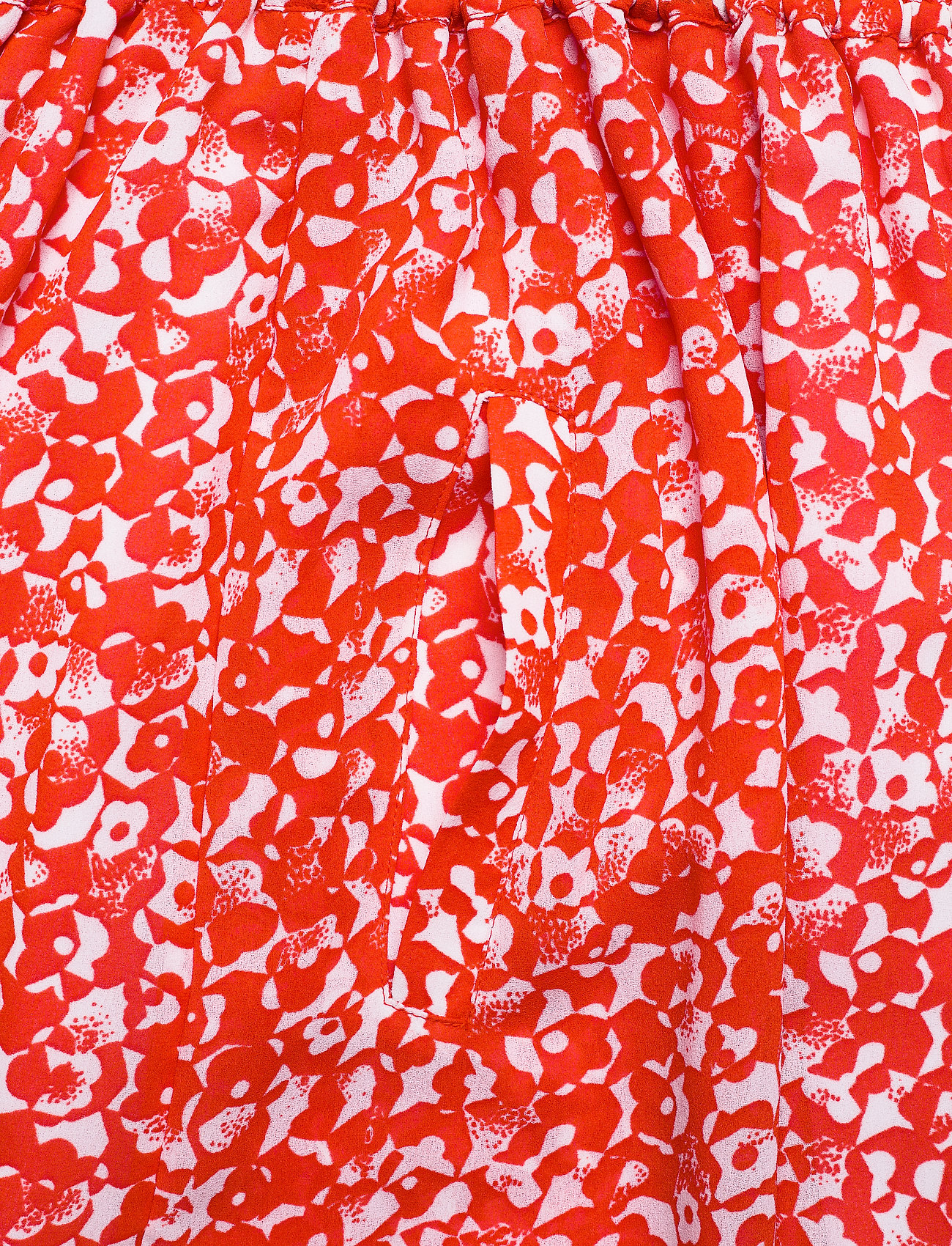 Ganni - Printed Light Crepe Elasticated Maxi Skirt - midi nederdele - mini floral orangedotcom - 2