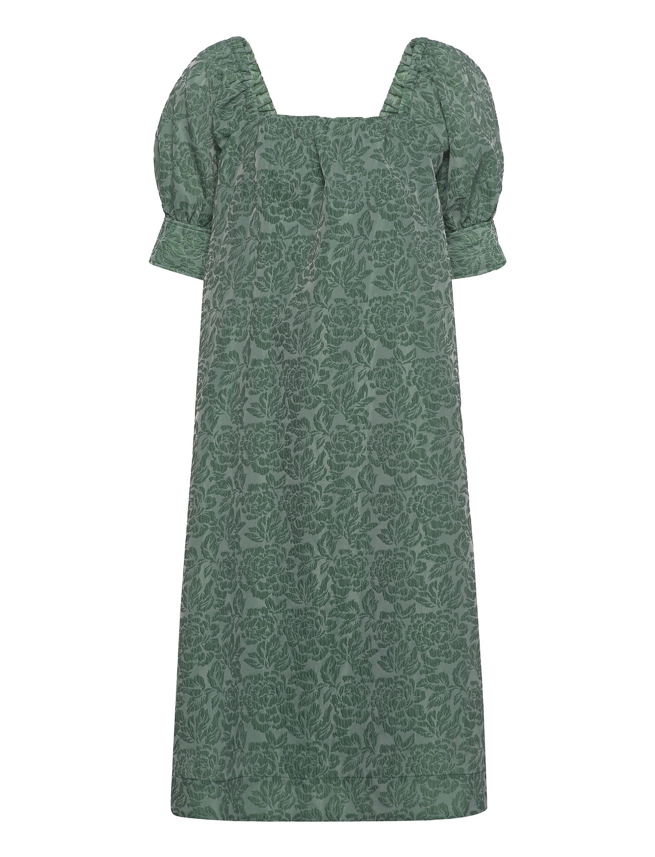 Ganni Jacquard Midi Dress - Midi kjoler - Boozt.com