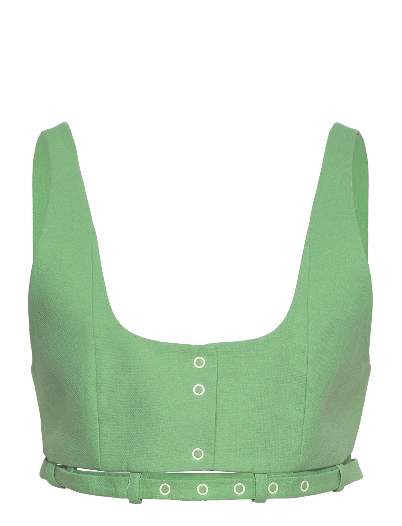 Cotton Suiting Top Green Ganni