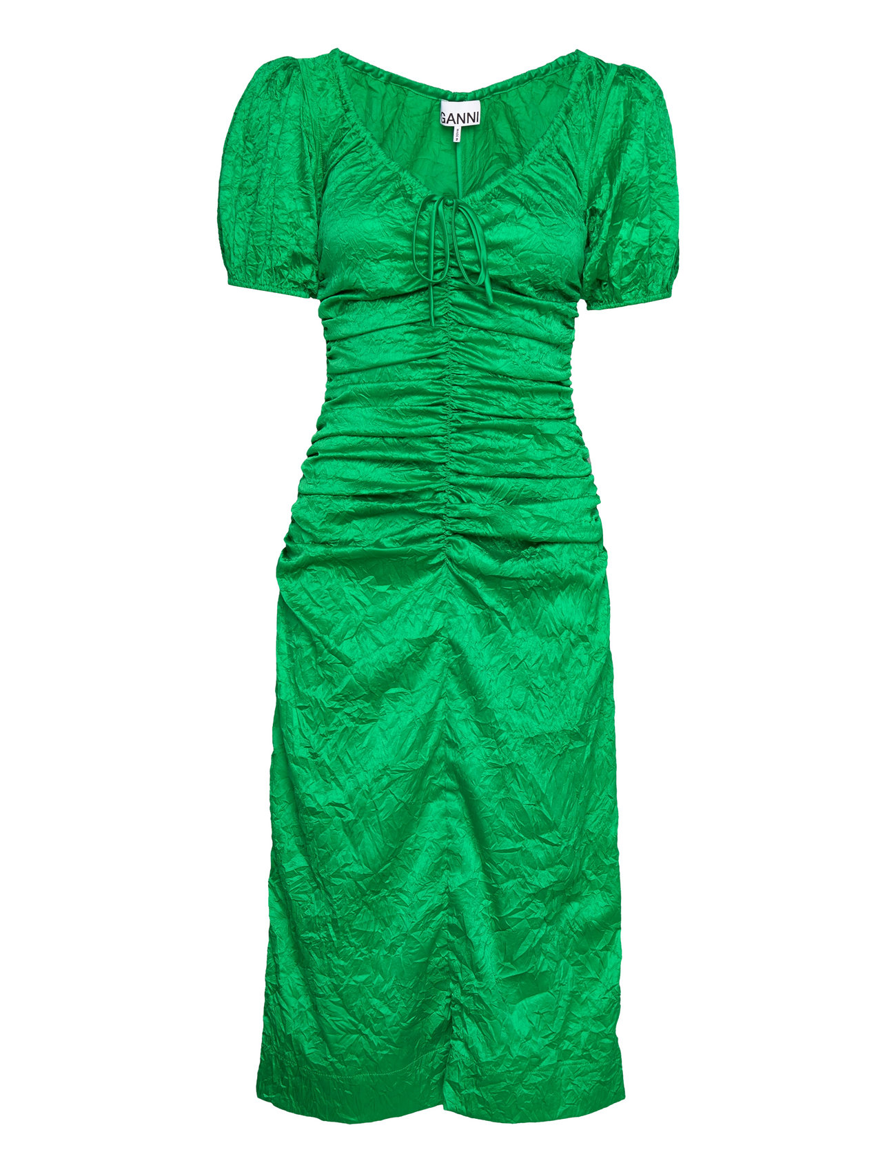 Ganni Crinkled Satin - Midi kjoler Boozt.com