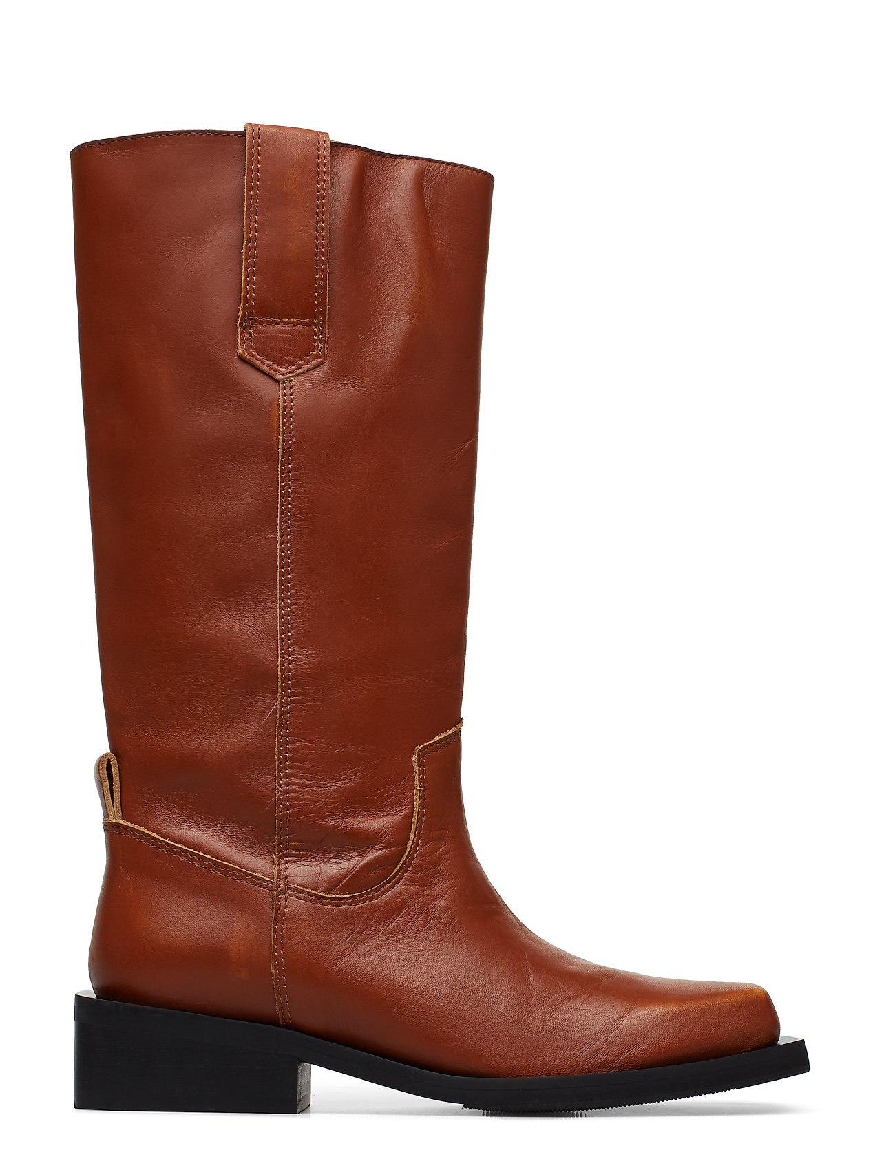 ganni mc distressed boots
