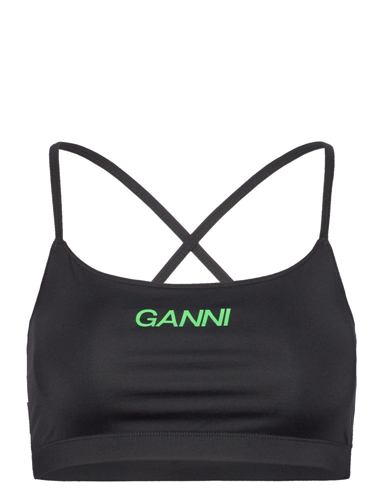 Ganni "Active Jersey Core Sport Bras & Tops Sports - All Black Ganni"