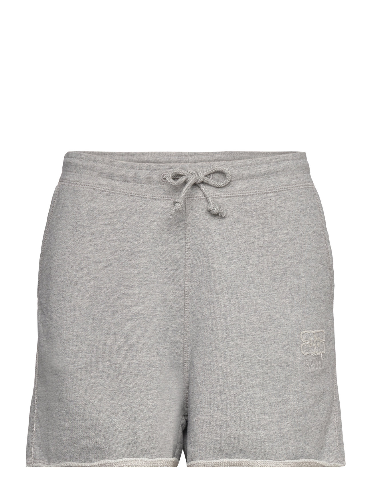 Light Isoli Drawstring Shorts Grey Ganni