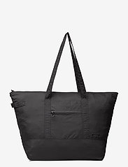 Ganni - Recycled Tech Fabric Bags - tote bags - black - 0