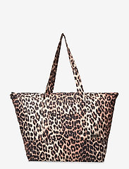 Ganni - Recycled Tech Fabric Bags - tote bags - leopard - 0