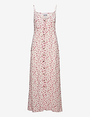 ganni printed georgette maxi dress