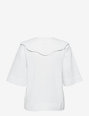 Ganni - Cotton Poplin - denimskjorter - bright white - 1