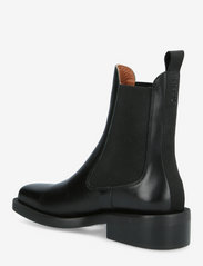 Ganni - Squared Toe Wide Welt Chelsea Boot - chelsea støvler - black - 2