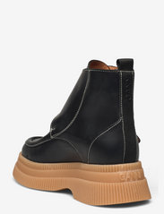 Ganni - Calf Leather - platta ankelboots - black - 2