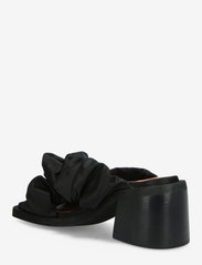 Ganni - Square Toe Heeled Ruched Sandal - sandaler med hæl - black - 2