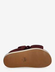 Ganni - Low Flatform Ruched Sandal - flade sandaler - burgundy - 4