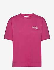 Ganni - Thin Software Jersey - t-shirts - shocking pink - 0