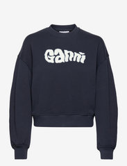 Ganni - Isoli - sweatshirts & hættetrøjer - sky captain - 0