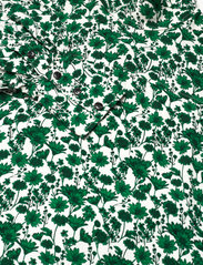 Ganni - Printed Crepe - langærmede bluser - dark green - 2