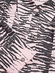 Ganni - Printed Cotton Wide Shirt Dress - sommerkjoler - light lilac - 2