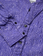 Ganni - 3D Jacquard Oversized Shirt - blue iris - 2