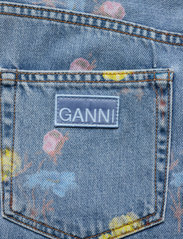 Ganni - Print Indigo Magny - straight jeans - bleach blue - 4