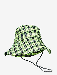 Seersucker Check Accessories - NEON MAIZE