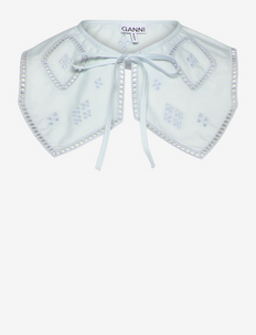 Broderie Anglaise Diamond Collar - collars - illusion blue