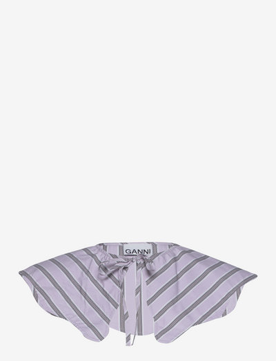 Stripe Cotton - collars - misty lilac