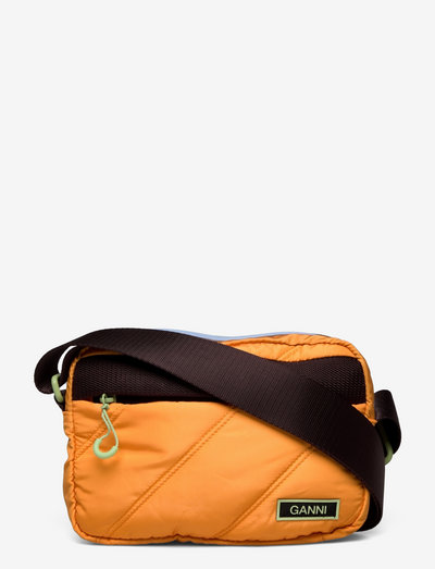 Quilted Recycled Tech - shoulder bags - bright marigold
