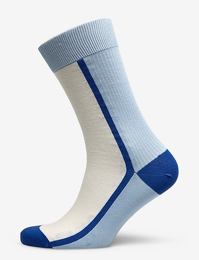 Cotton Blend Color Blocking Socks - regular socks - heather