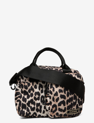 Recycled Tech Festival Top Handle - ganni pre fall 2022 - leopard
