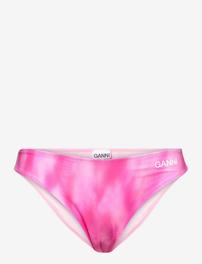Recycled Printed Lowrise Bikini Briefs - majtki bikini - dreamy daze phlox pink