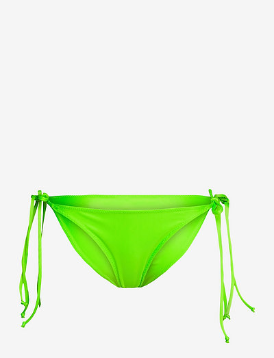 Recycled Solid Core - side tie bikinier - lime popsicle