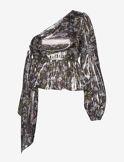 ganni lurex silk