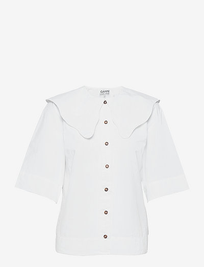 Cotton Poplin - denim shirts - bright white