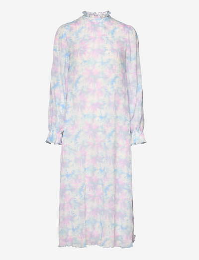 Pleated Georgette Midi Dress - sommerkjoler - cherry blossom
