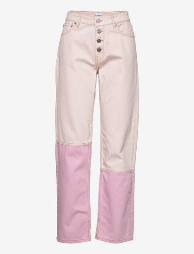 Overdyed Cutline Lovy - straight leg trousers - light lilac