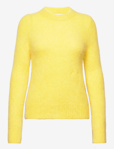 Brushed Aplaca O-Neck - trøjer - blazing yellow