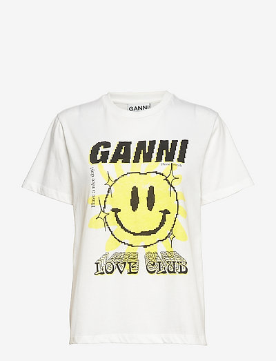Light Jersey Sun Love O-neck Relaxed T-shirt - t-shirt & tops - bright white