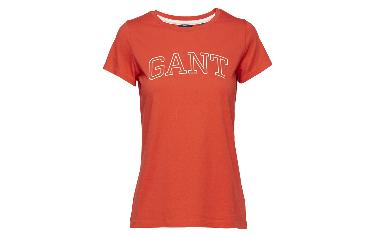Capsleeve Gant Logo Coton T Arch Eggshell 100 shirt OEa4qfTEw