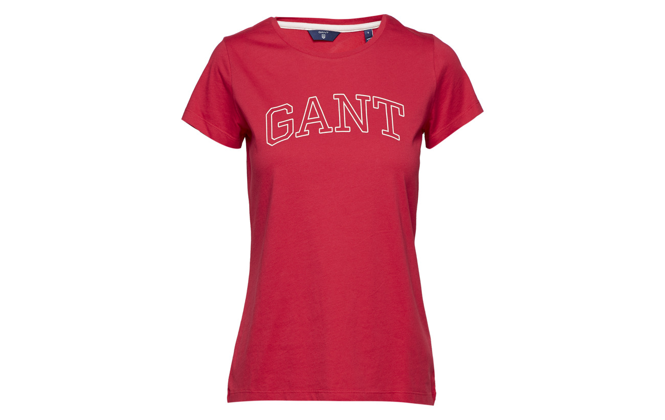 Capsleeve Gant Logo Coton T Arch Eggshell 100 shirt OEa4qfTEw