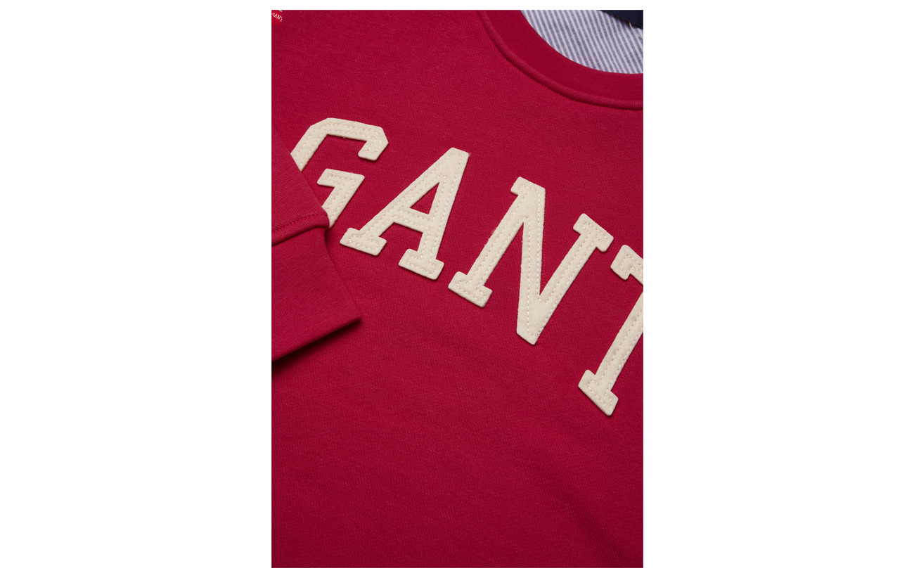 Grey Melange Logo Arch Polyester Sweat Gant O1 10 90 Coton Rgwvqn7xI