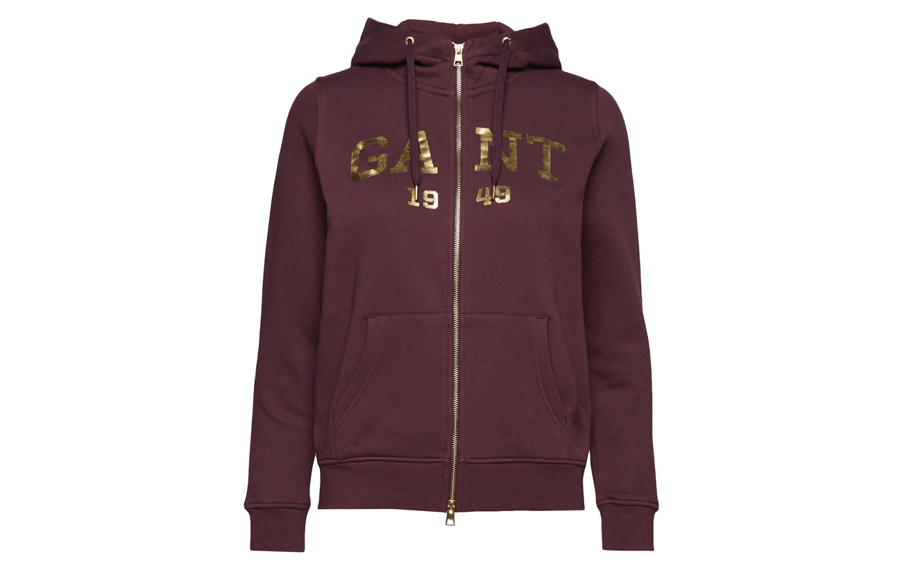 80 Gant Hoodie O2 Zip 20 Coton Fig Full Giving Gift Polyester Purple zqzfTXxrw